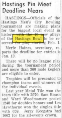Hastings Bowl - Jan 1958 Article (newer photo)